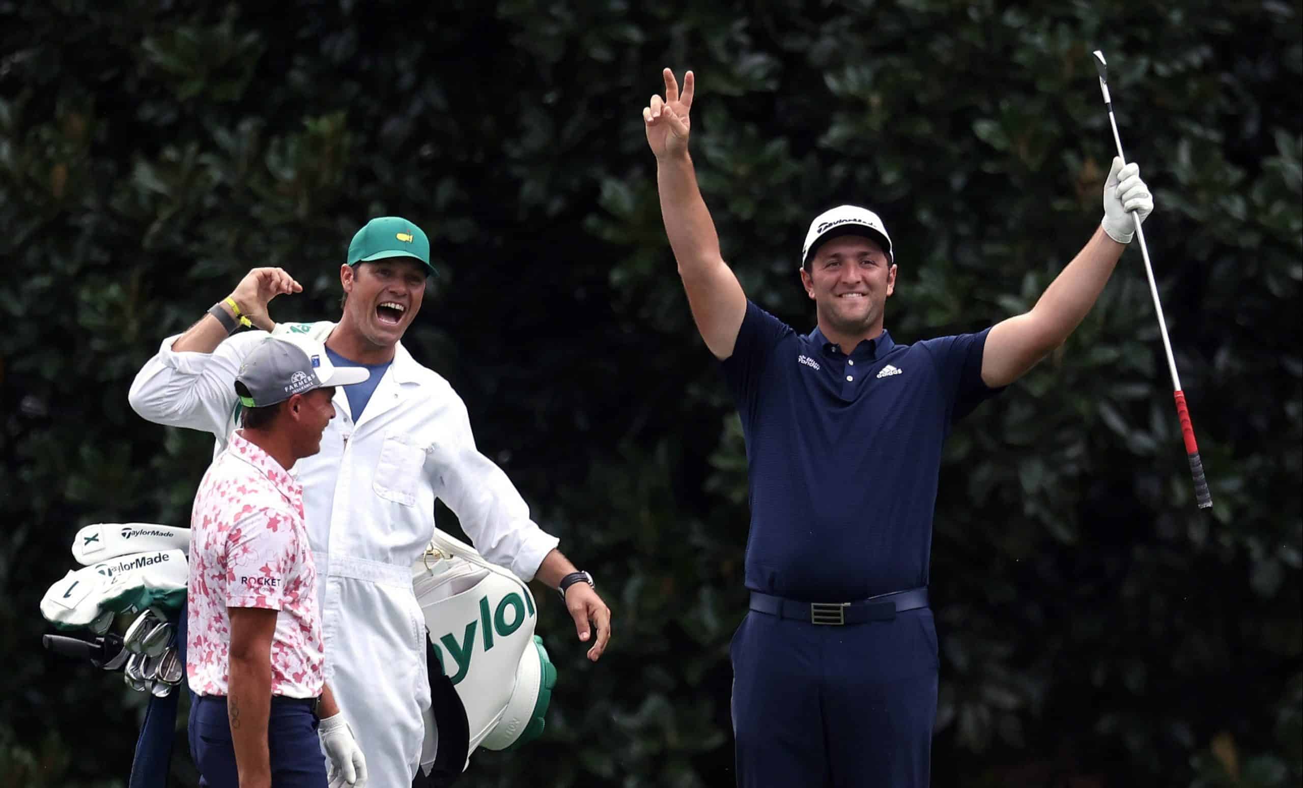 WATCH: Jon Rahm skips ball over pond into hole-in-one
