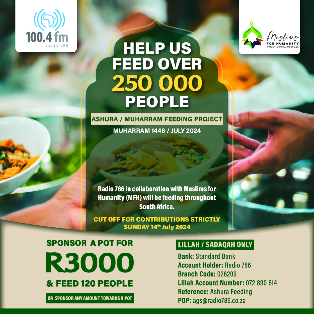 Feed 250 000 needy people on Ashura 2024