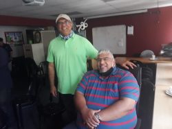 Armien Brink(r) with long-time friend Ierfaan Cassiem(l)